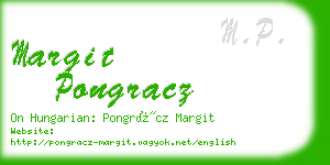 margit pongracz business card